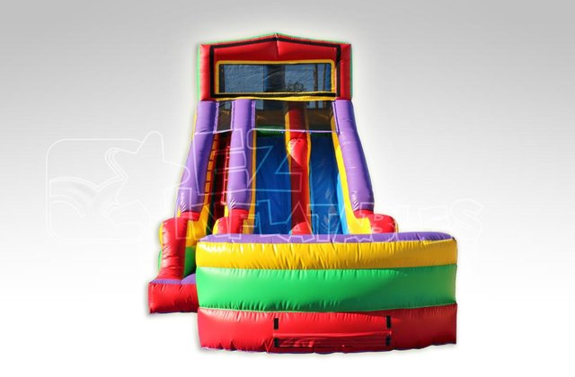 18' Double Lane Dry Slide 18' Double Lane Dry Slide